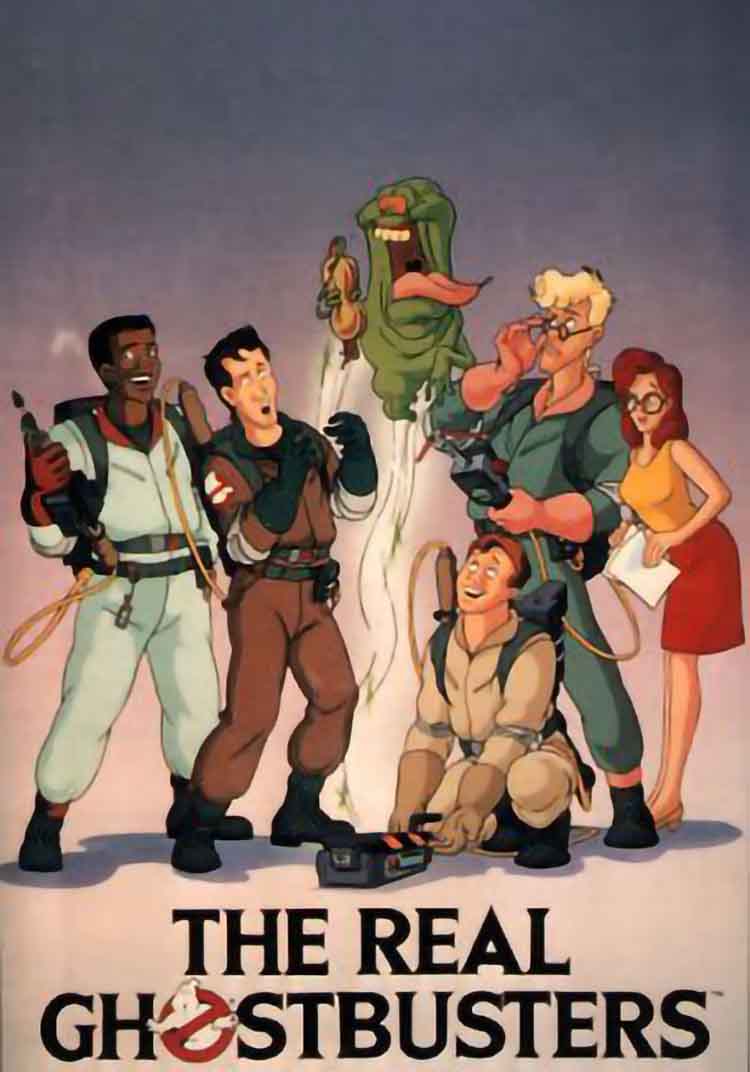 Cartel de la serie animada: Los auténticos cazafantasmas (The Real Ghostbusters)