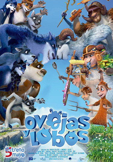 cartel ovejas y lobos